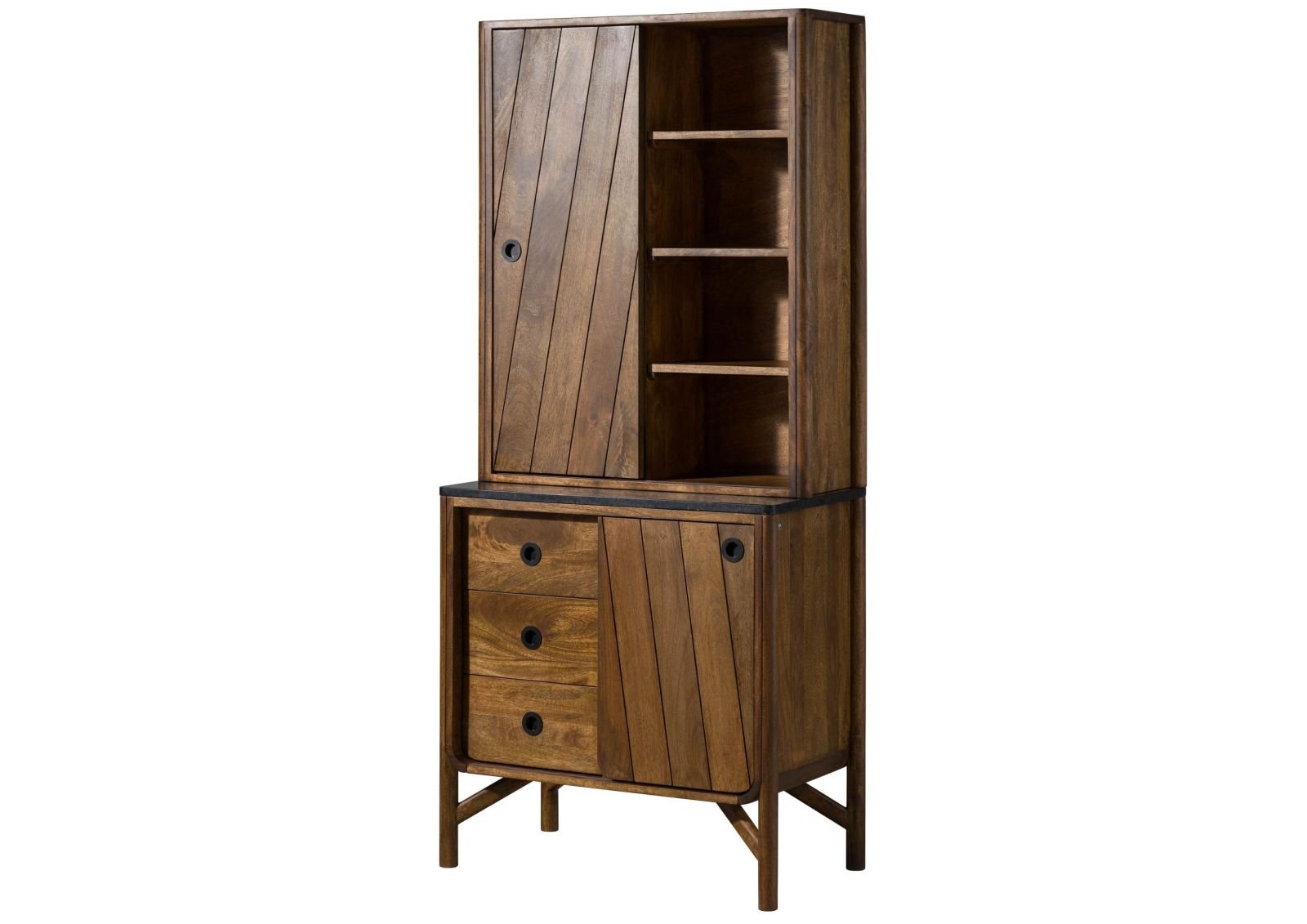 Darien Mango Wood Display Cabinet - Image 4