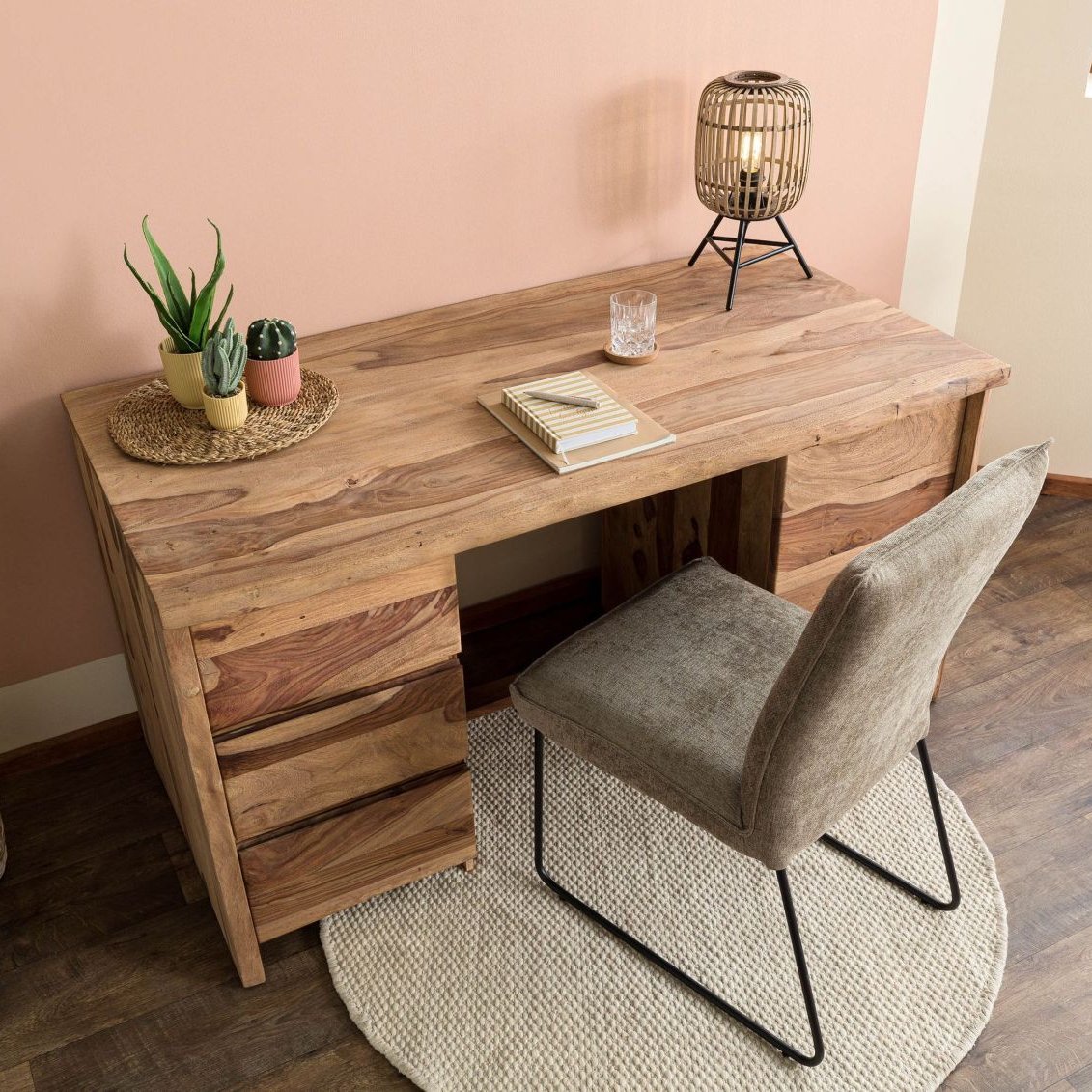 Ranthambhor Sheesham Wood Study Desk - Image 2