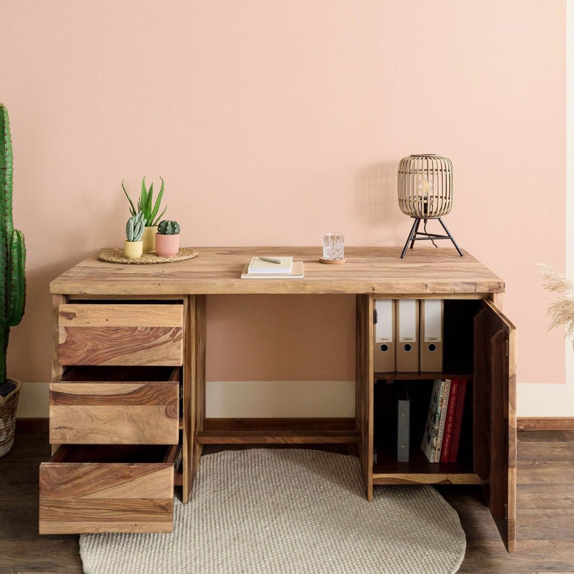 Ranthambhor Sheesham Wood Study Desk - Image 4