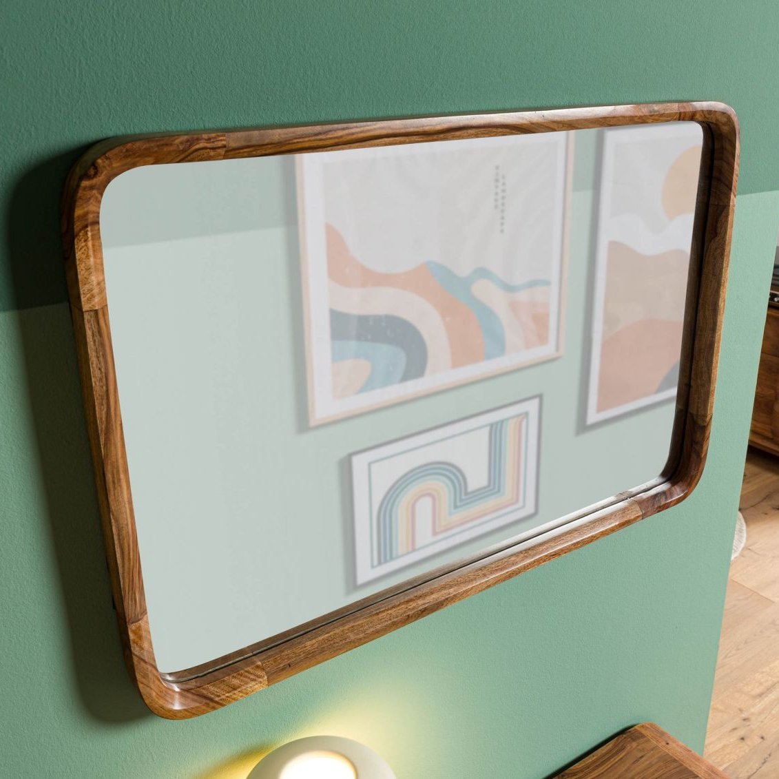 Corbett Sheesham Wood Wall Mirror #02 - Image 2