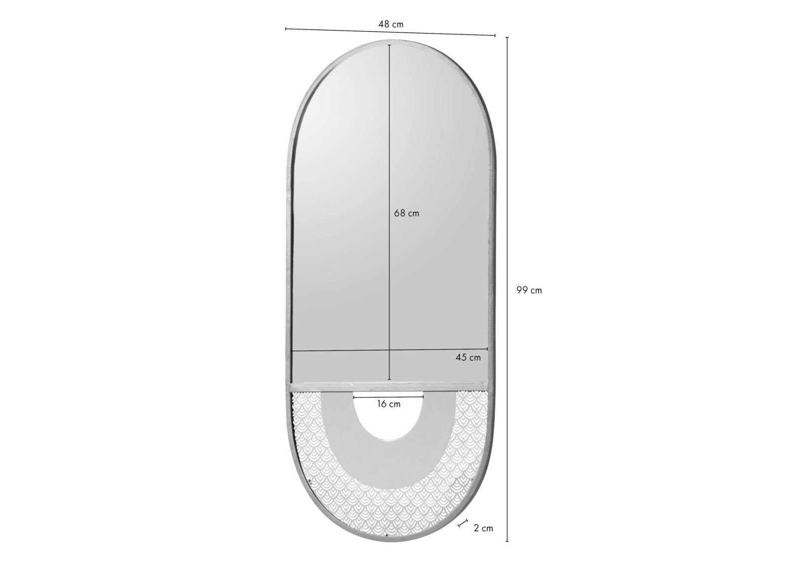 Darien Wall Mirror - Image 7