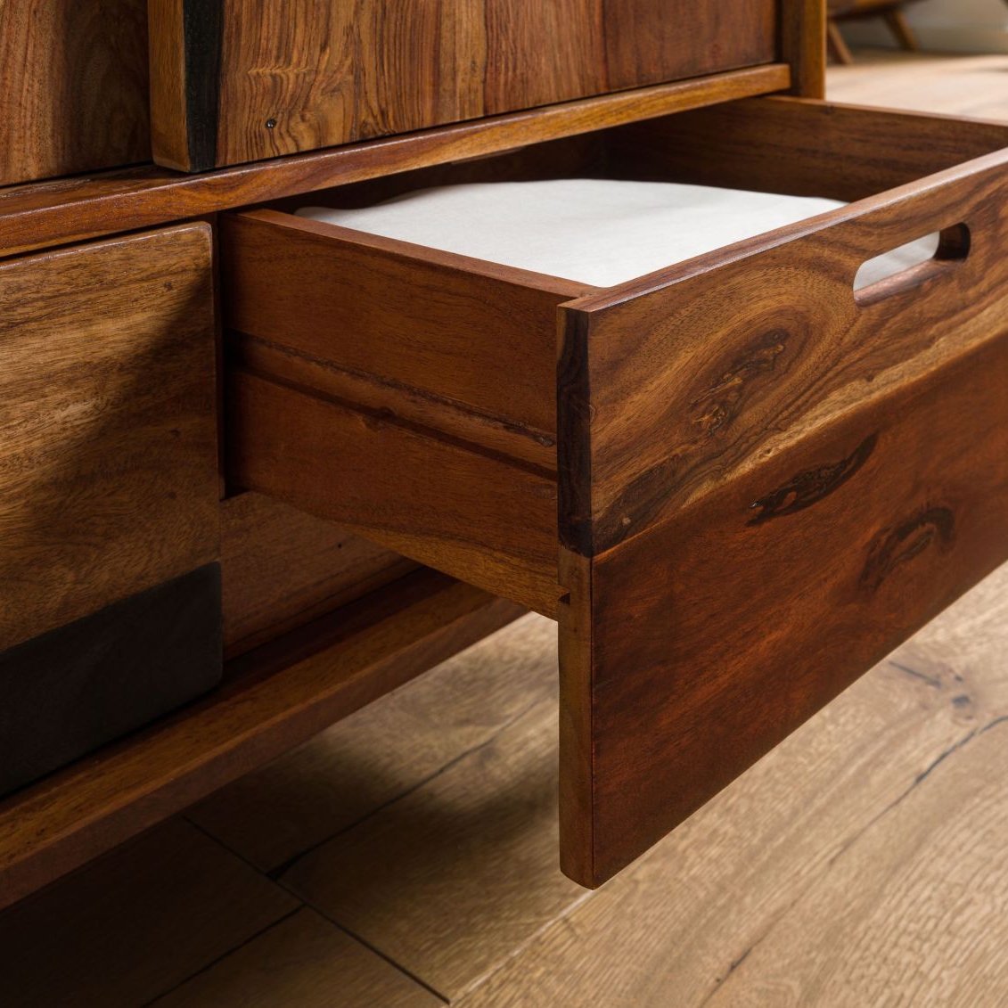 Corbett Sheesham Wood Wardrobe - Image 6