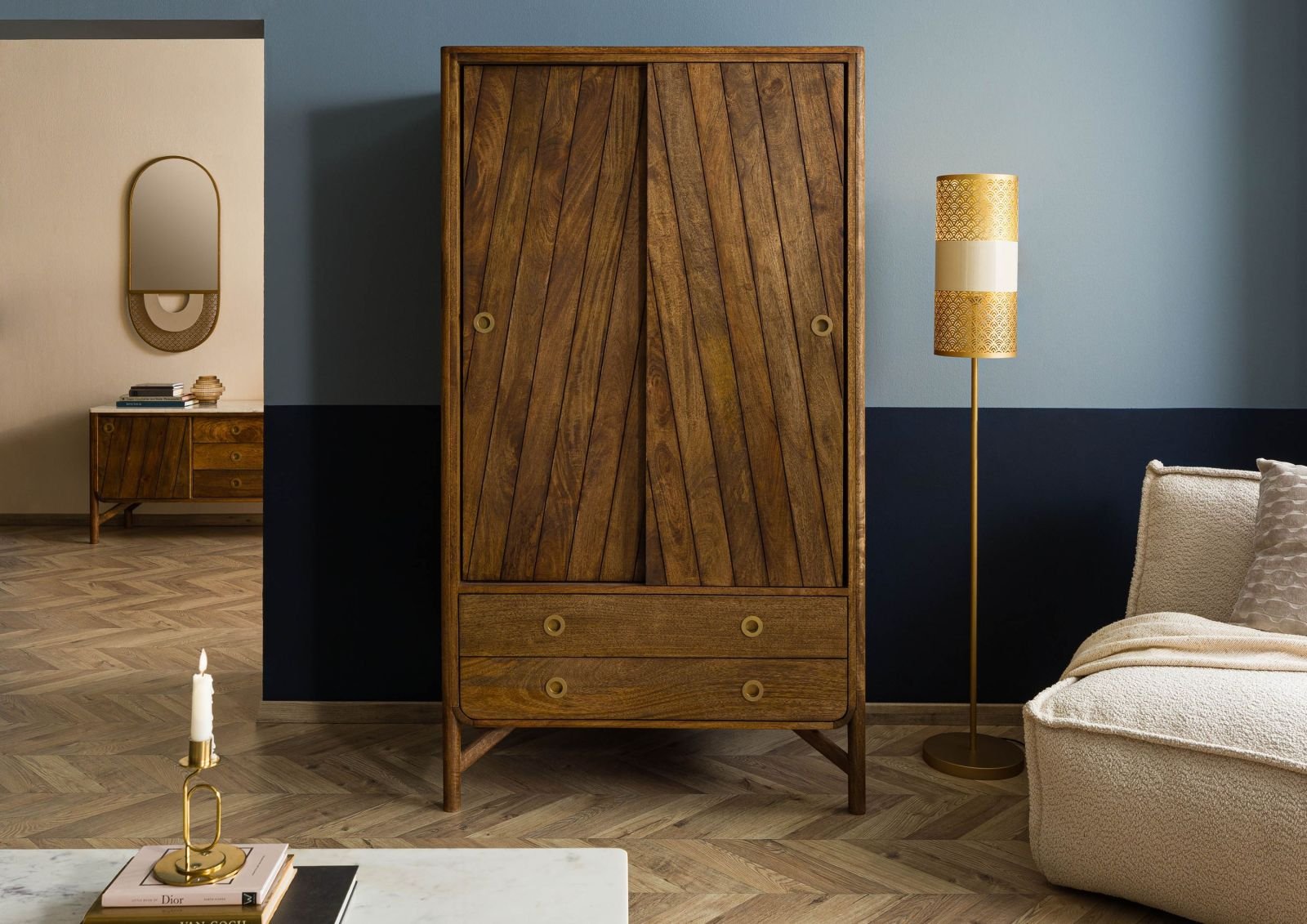 Darien Mango Wood Wardrobe #19