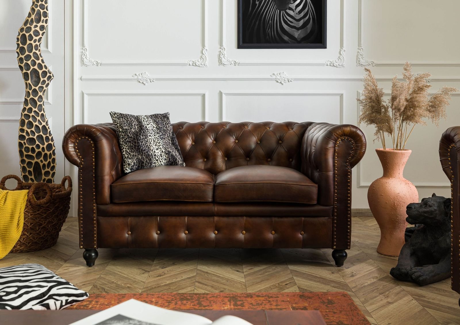 Two Seater Chesterfield Sofa