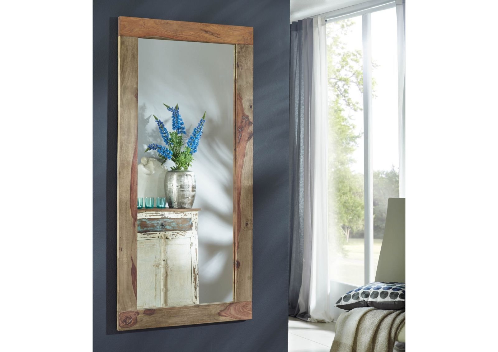 Grayse Sheesham Wall Mirror