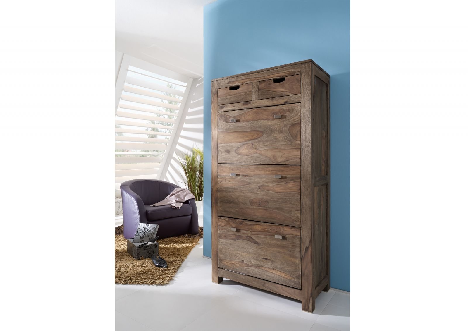 Grayse Sheesham Shoe Cabinet