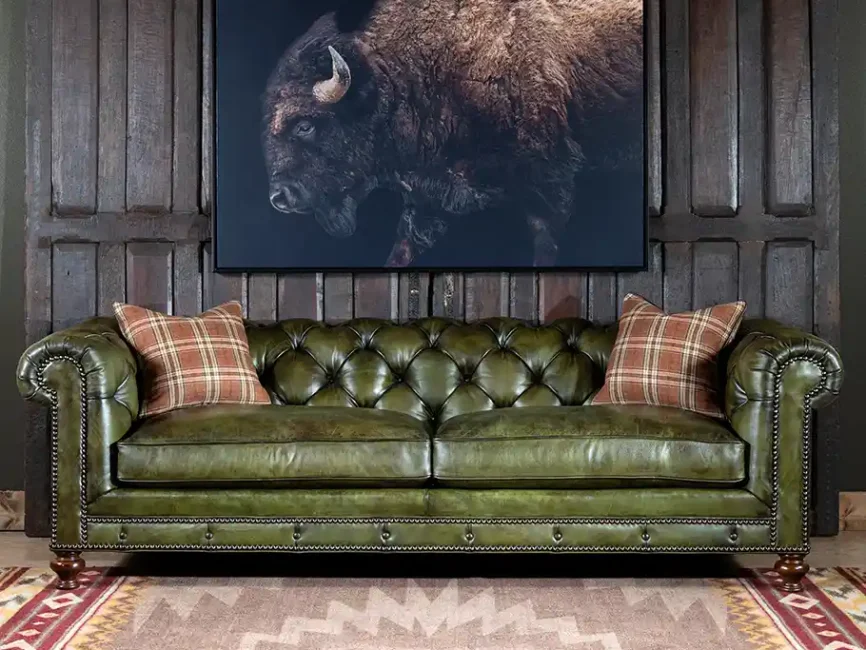 Chesterfield Brooklyn Leather Sofa