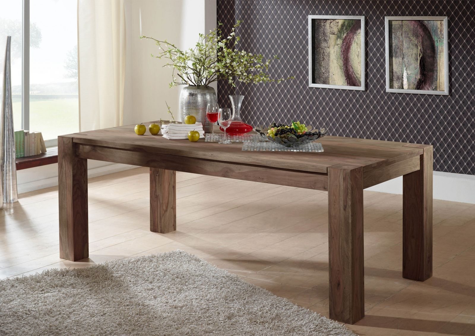 Grayse Sheesham Dining Table
