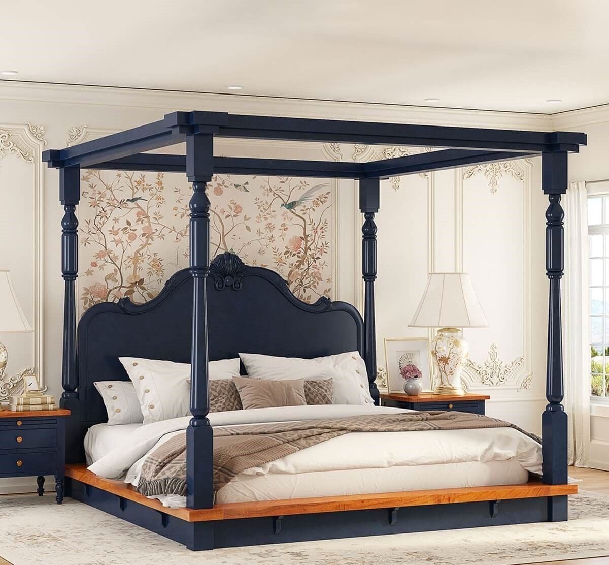 Orchid Poster Bed - Image 6