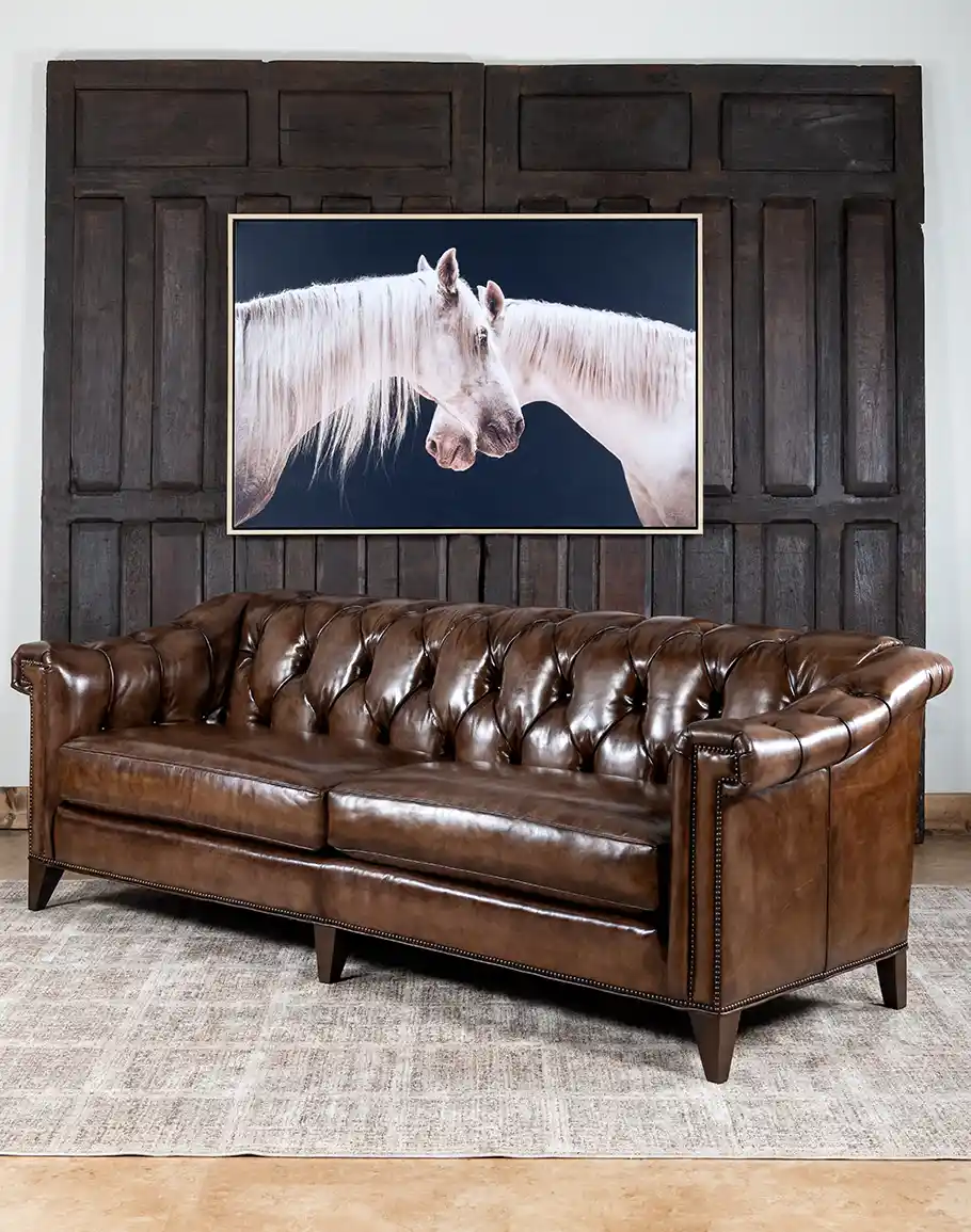 Chesterfield Lancaster Leather Sofa - Image 2