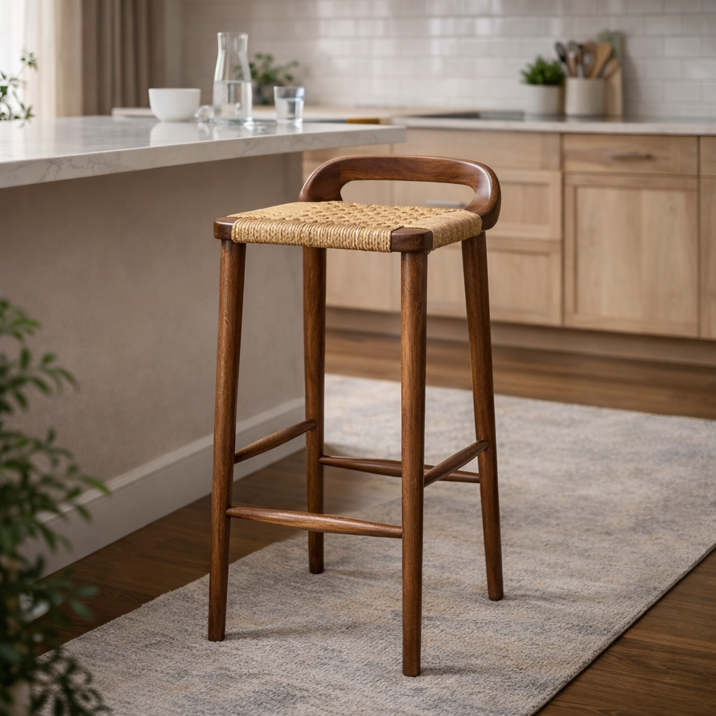 Suranna mango wood bar stool - Image 2