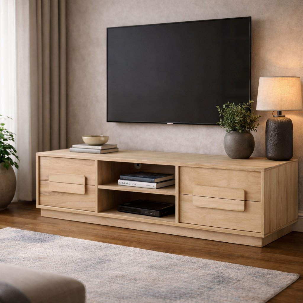 Milano mango wood TV stand - Image 2