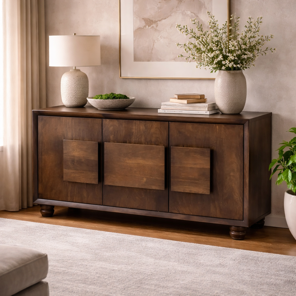 Lestia Dark Mango Wood Sideboard - Image 2