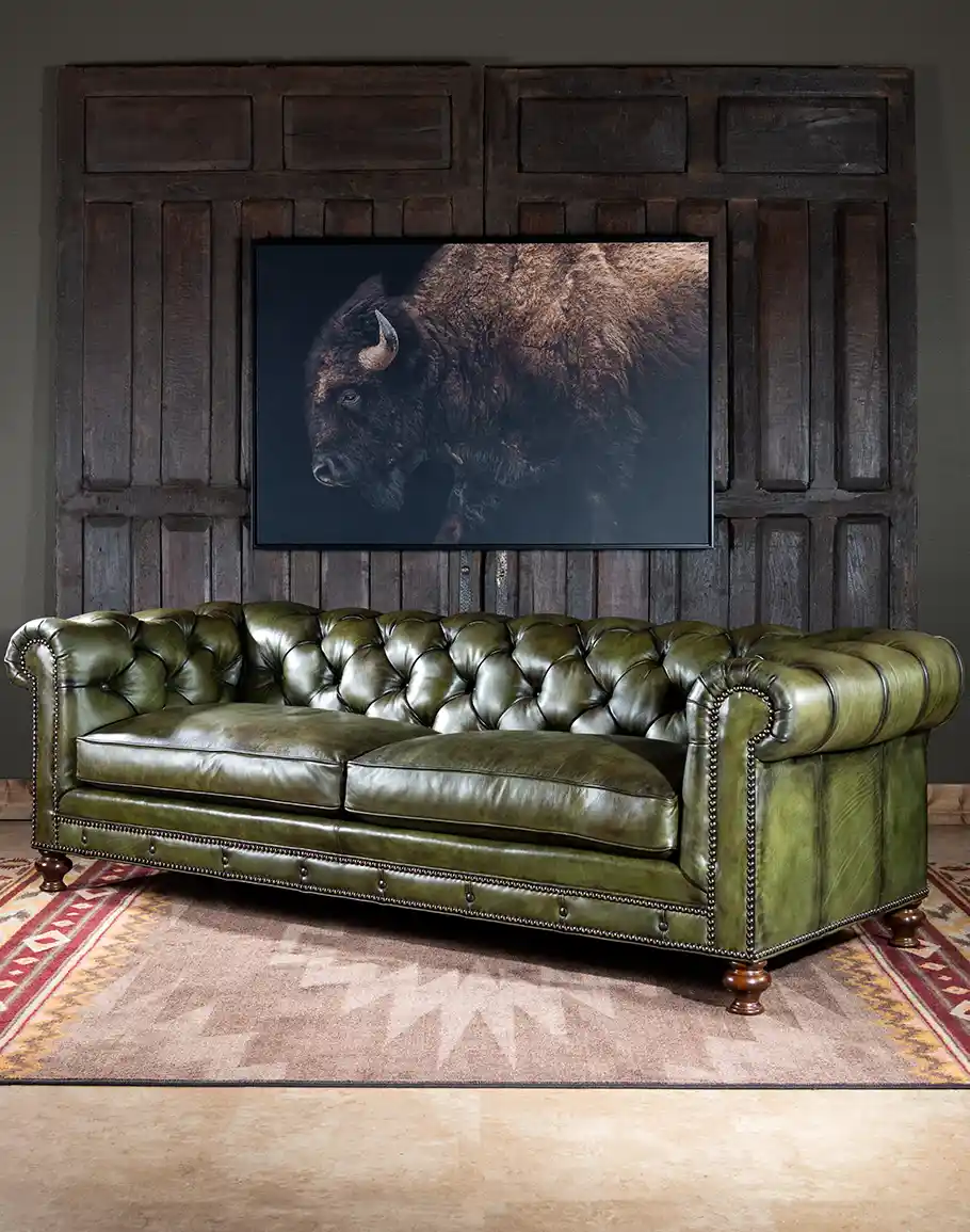 Chesterfield Brooklyn Leather Sofa - Image 2