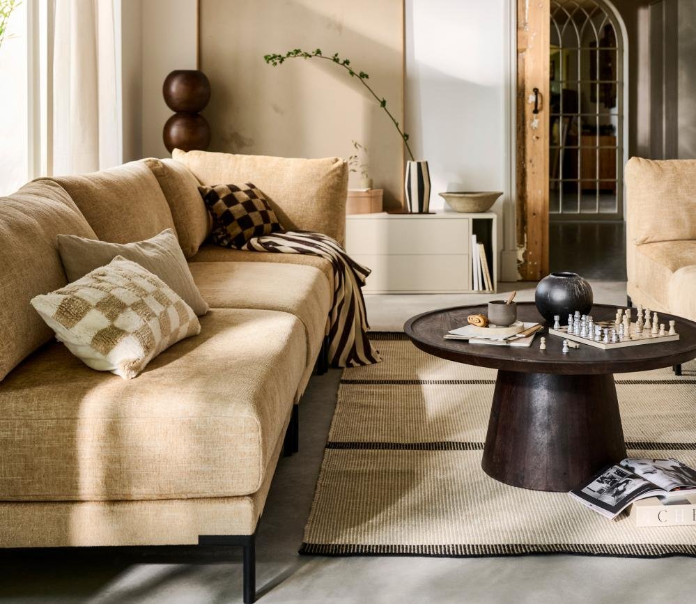 Albert Premium Mango Wood Coffee Table (Walnut Finish) - Image 3