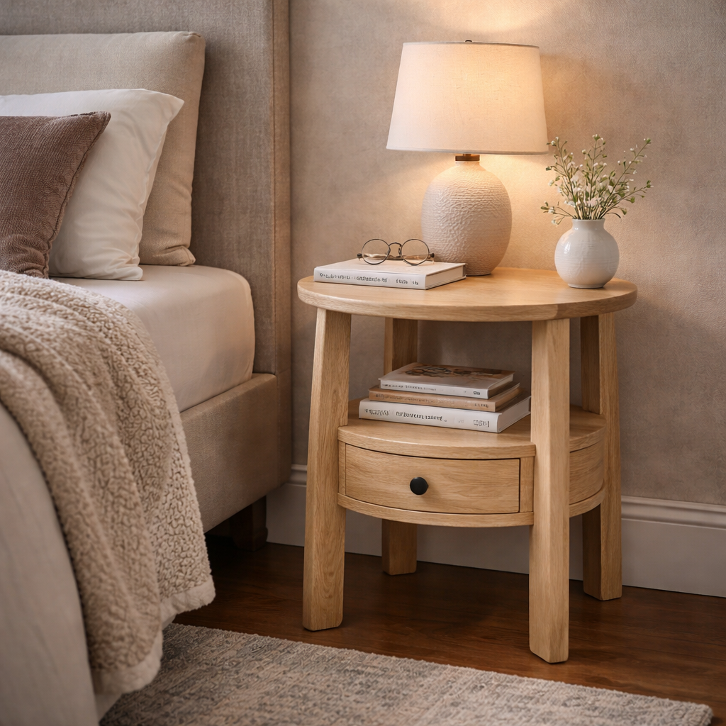 Romeo mango wood bedside table - Image 2