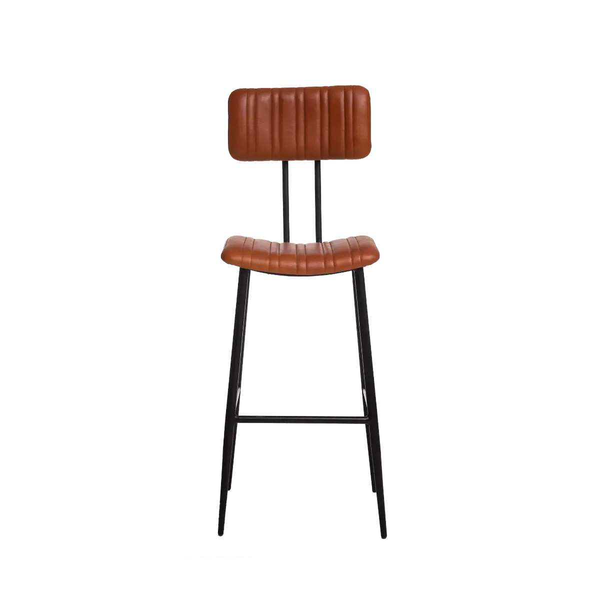 Kaal brown leather bar stool - Image 3