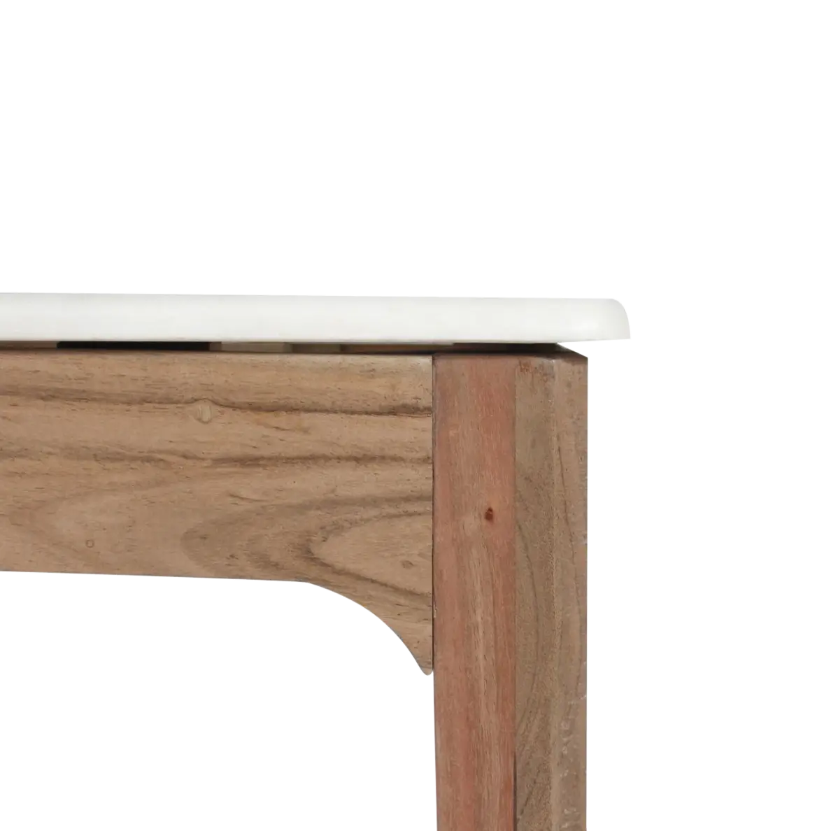 Panama mango wood and marble console - Image 3