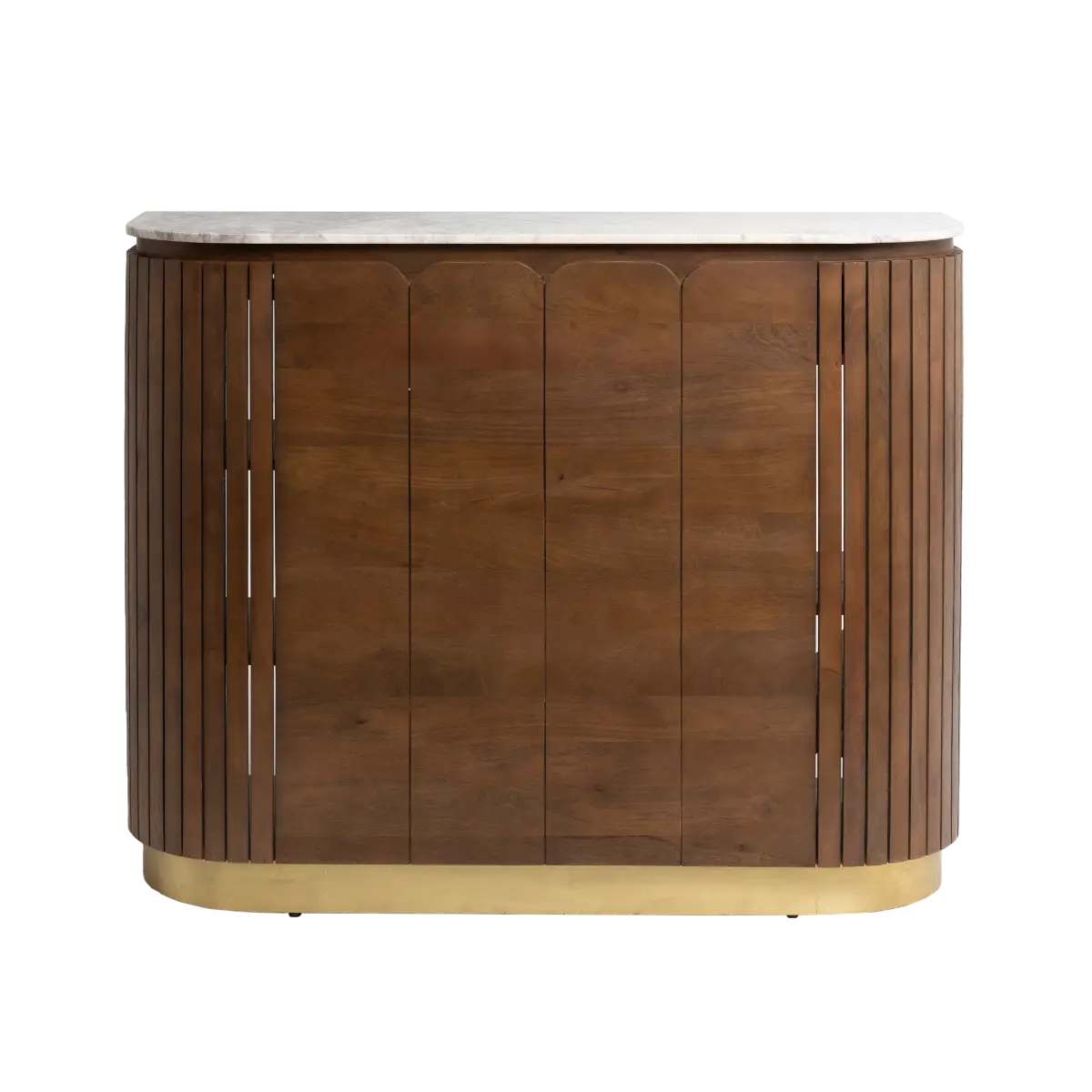 Mango wood and liena white marble bar - Image 3