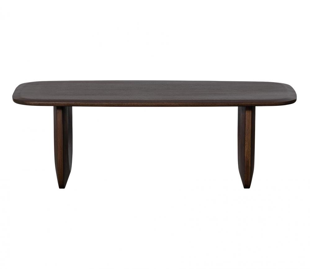 Albert Premium Mango Wood Organic Coffee Table (Walnut Finish) - Image 3