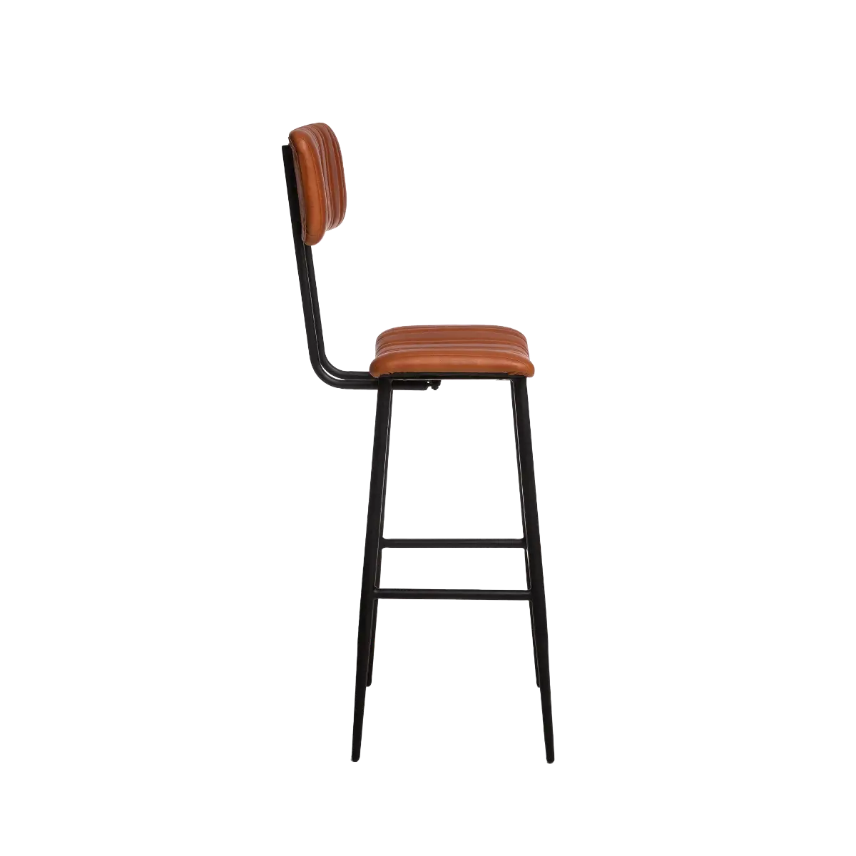 Kaal brown leather bar stool - Image 4
