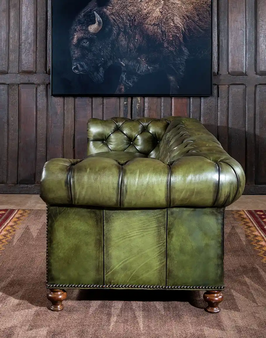 Chesterfield Brooklyn Leather Sofa - Image 4