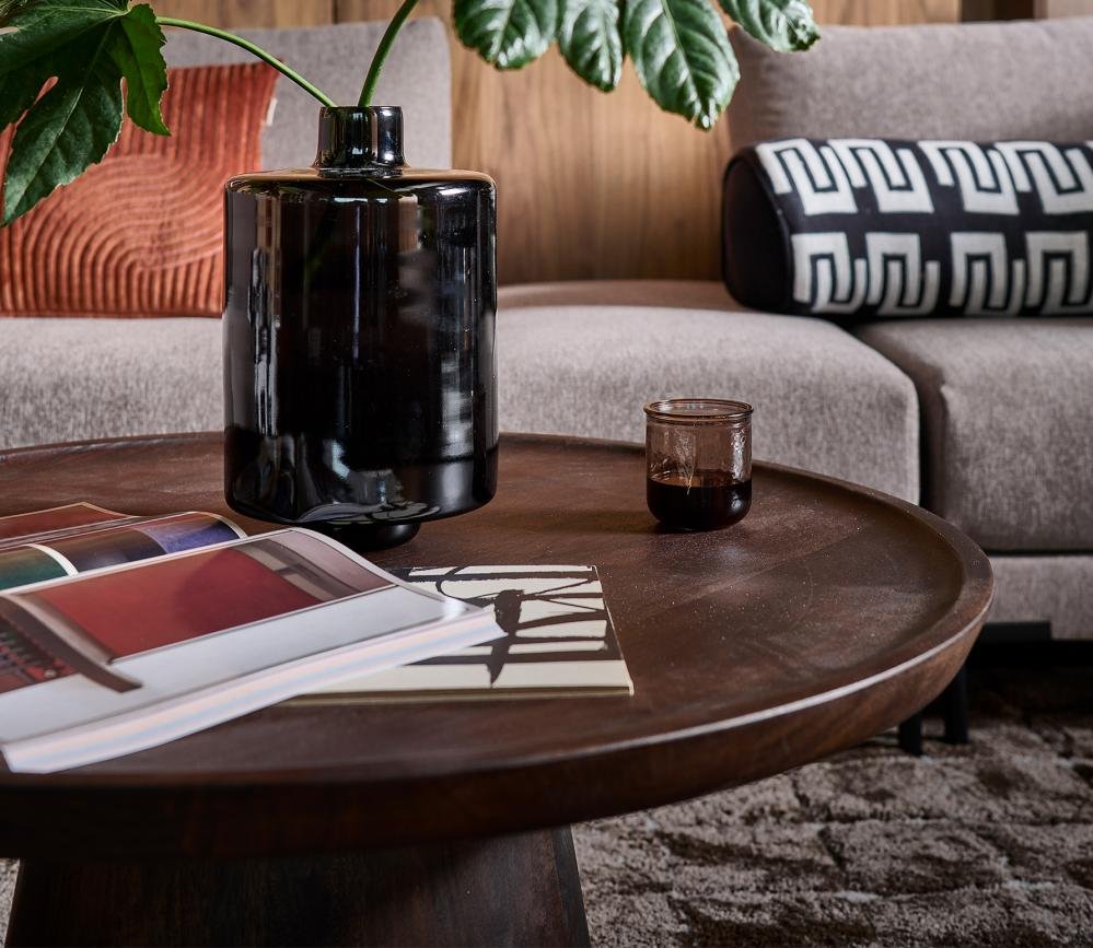 Albert Premium Mango Wood Coffee Table (Walnut Finish) - Image 5