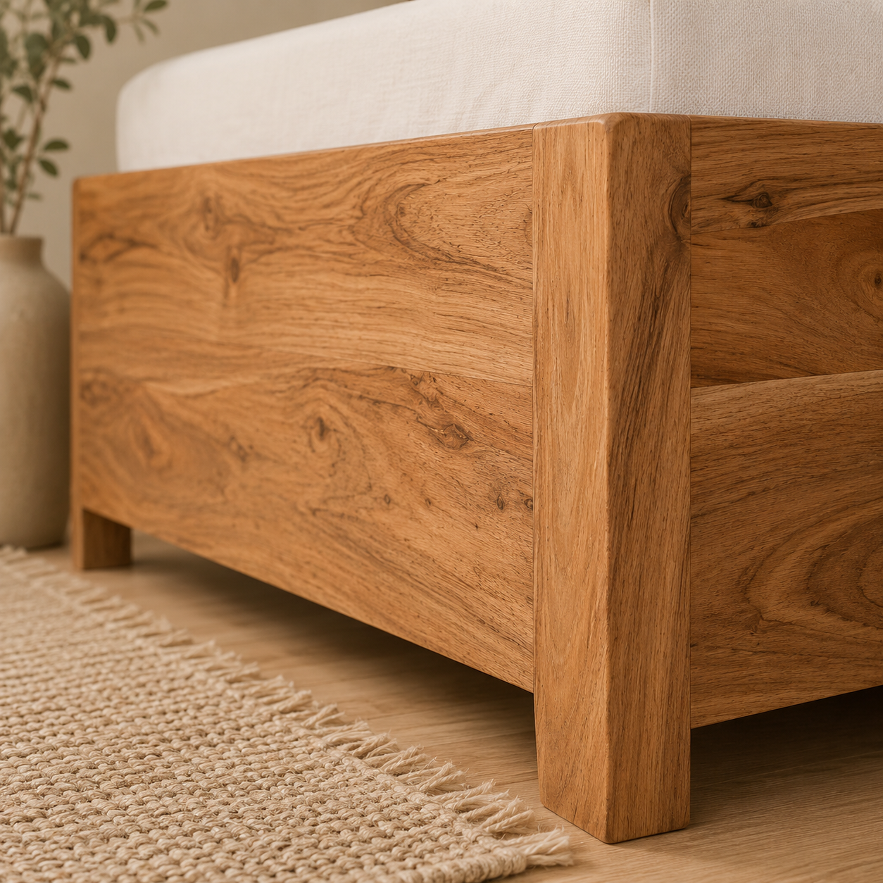 Lucifer Acacia Wood Bed - Image 5