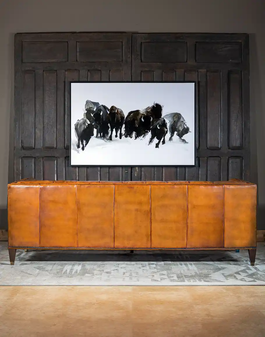 Chesterfield Riccon Leather Sofa - Image 4