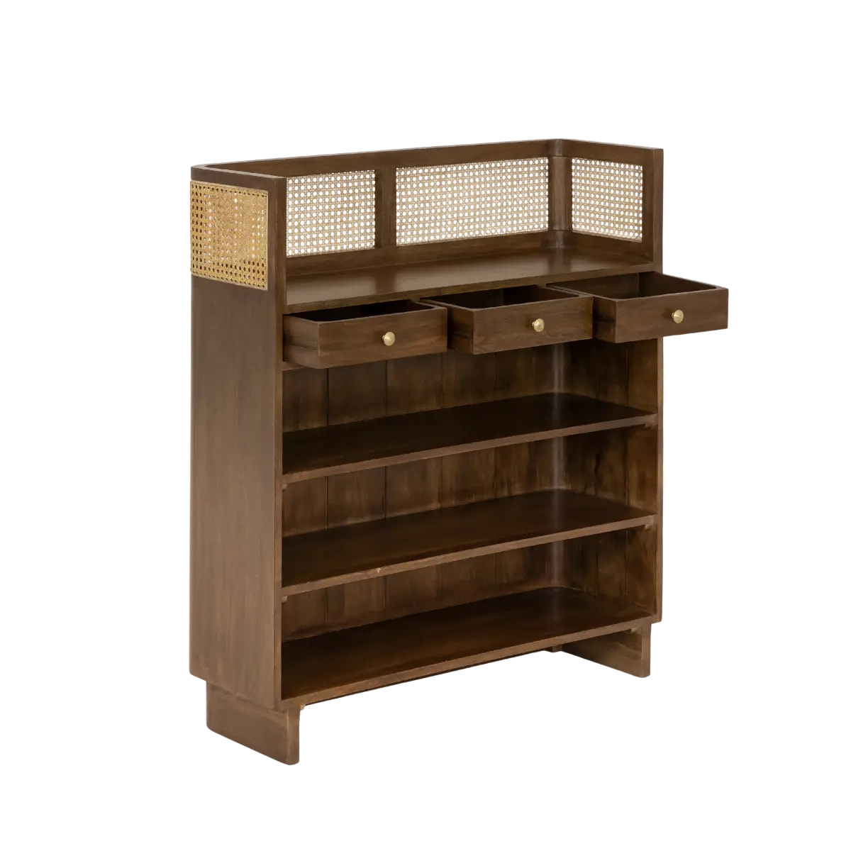 Jemick mango wood and cane bar - Image 4