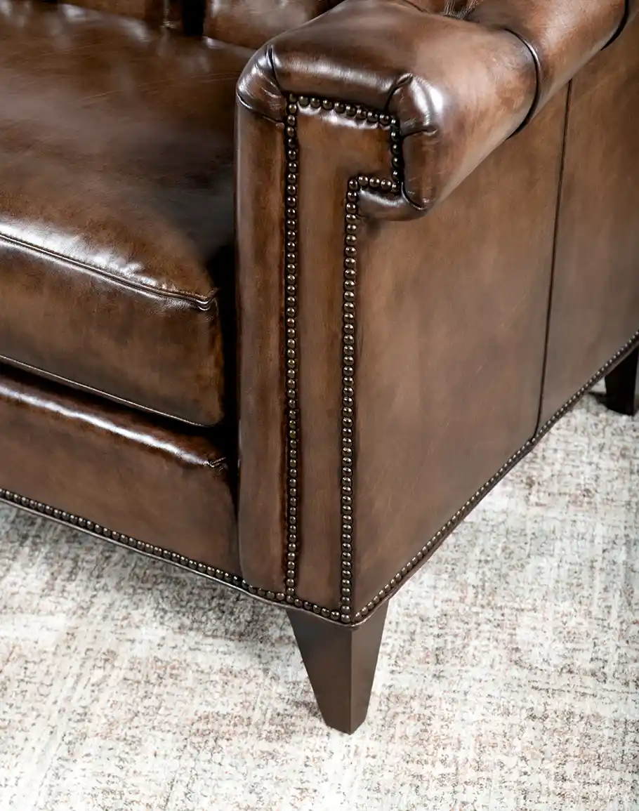 Chesterfield Lancaster Leather Sofa - Image 5