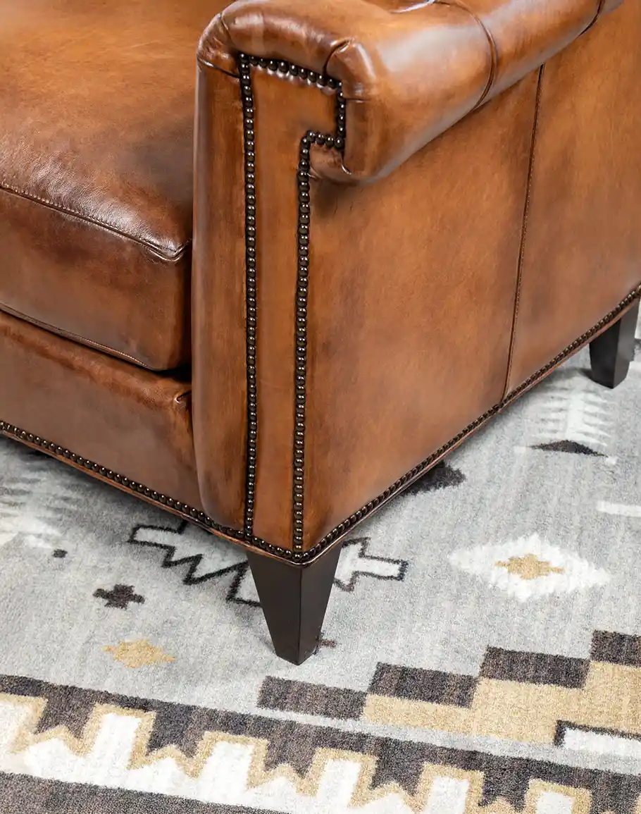 Chesterfield Lancaster Leather Sofa - Image 5