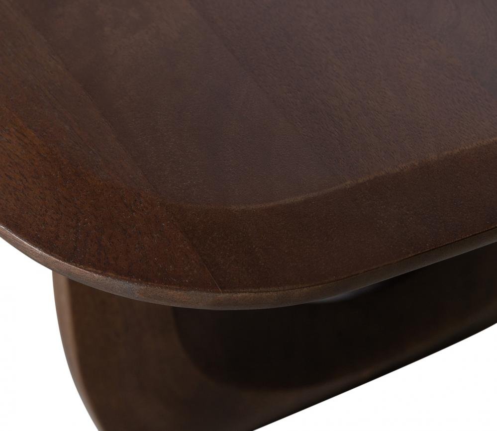 Albert Premium Mango Wood Organic Coffee Table (Walnut Finish) - Image 5