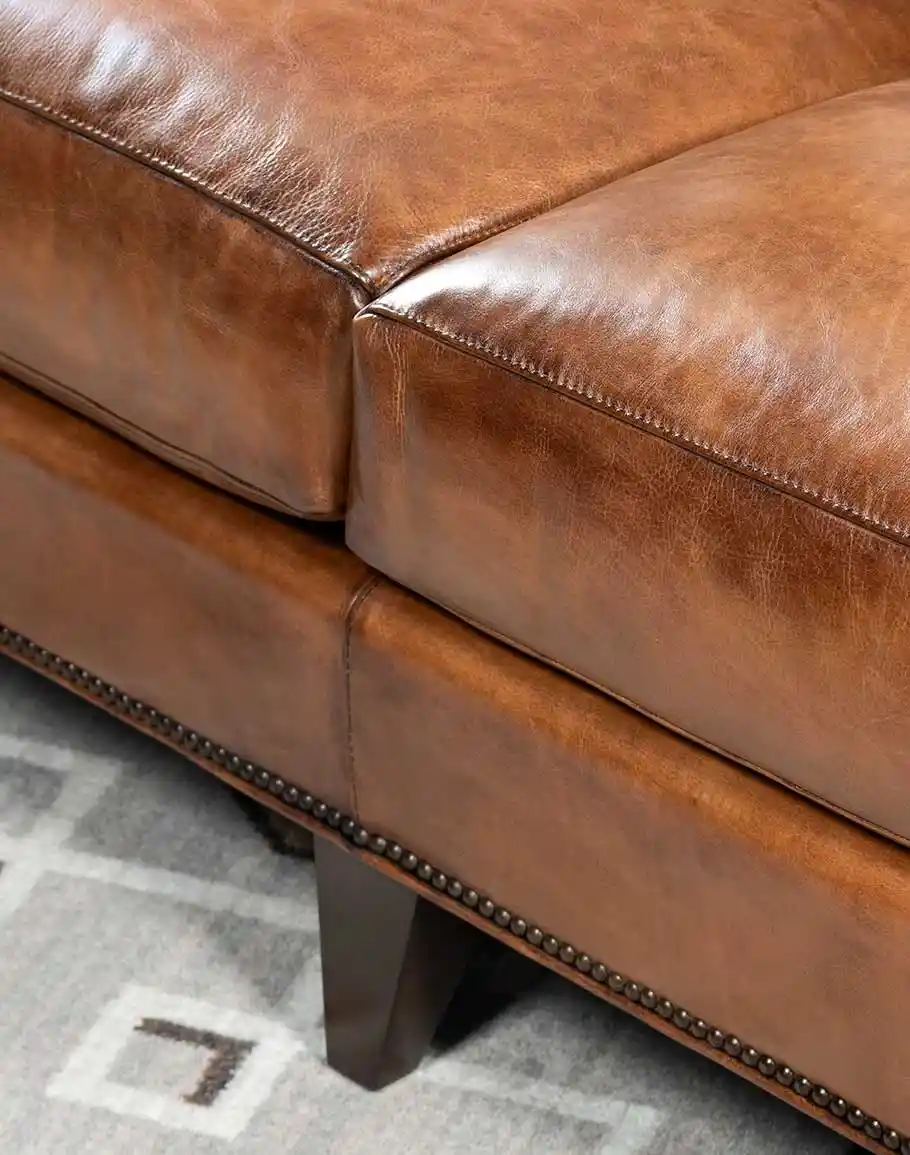 Chesterfield Lancaster Leather Sofa - Image 6