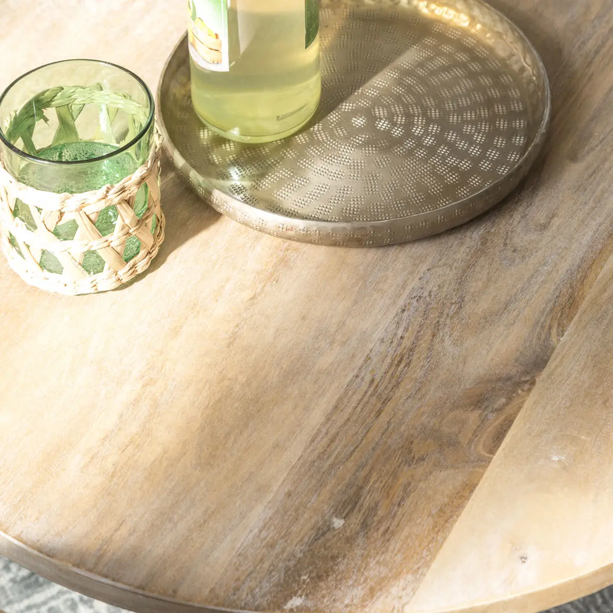 Albert Solid Mango Wood Nesting Set of 3 Table - Image 8