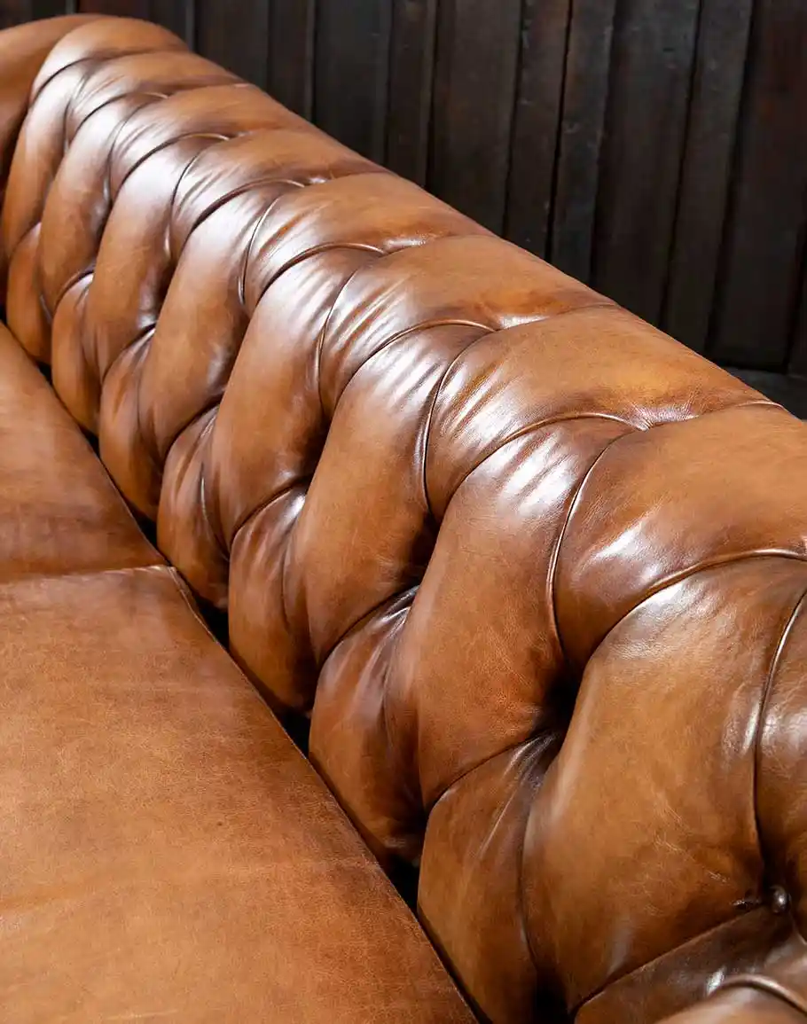 Chesterfield Lancaster Leather Sofa - Image 7
