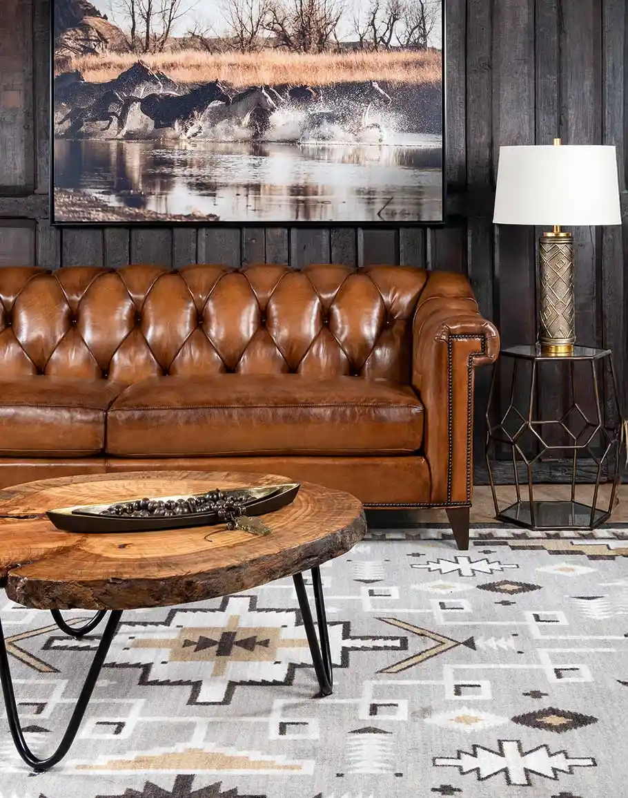 Chesterfield Lancaster Leather Sofa - Image 8