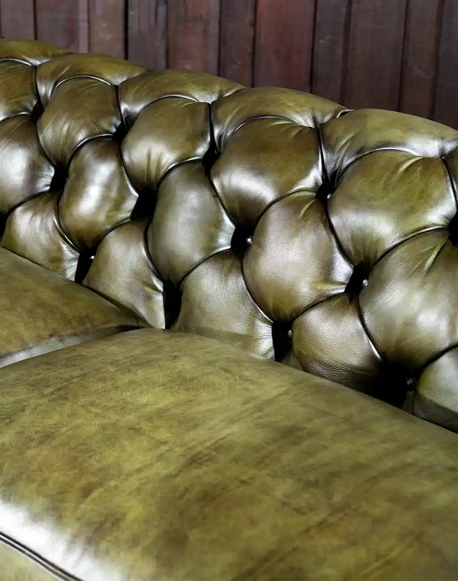 Chesterfield Brooklyn Leather Sofa - Image 9