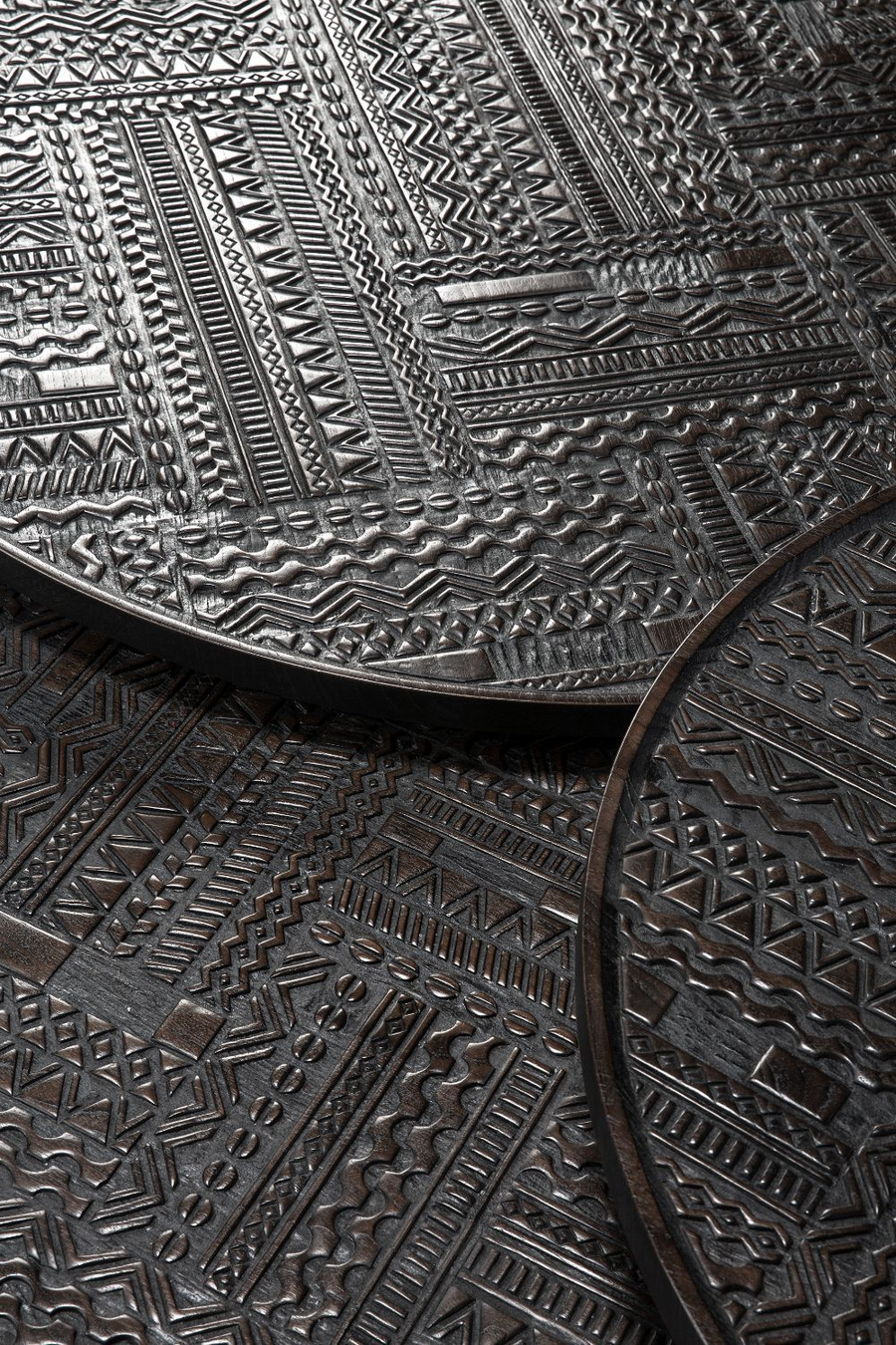Jodhpur Traditional & Carved Nesting Coffee Table Set - Image 2