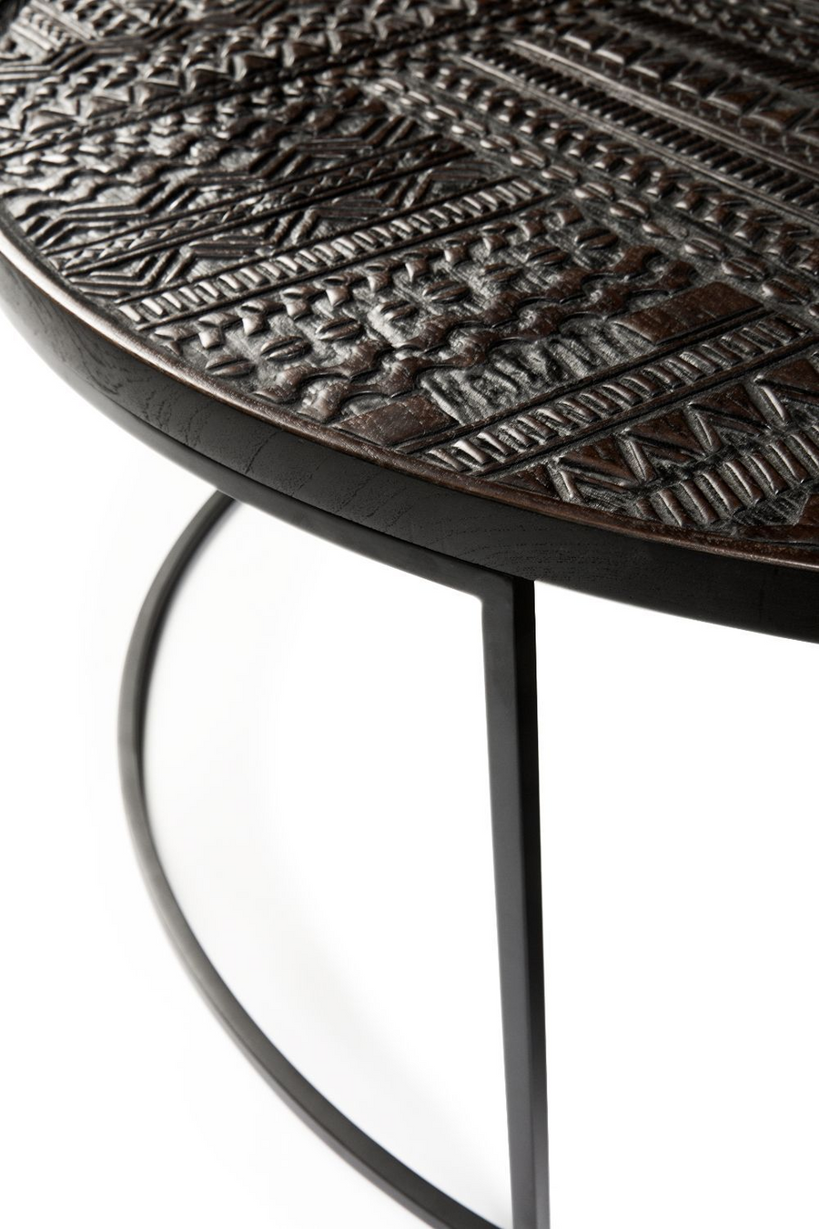 Jodhpur Traditional & Carved Nesting Coffee Table Set - Image 3