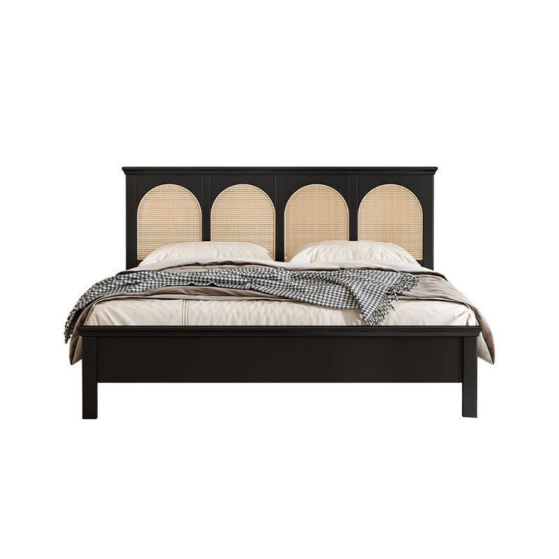 Mandor Premium Solid Wood Cane Bed - Image 3