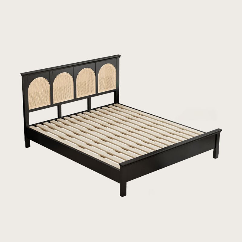 Mandor Premium Solid Wood Cane Bed - Image 4