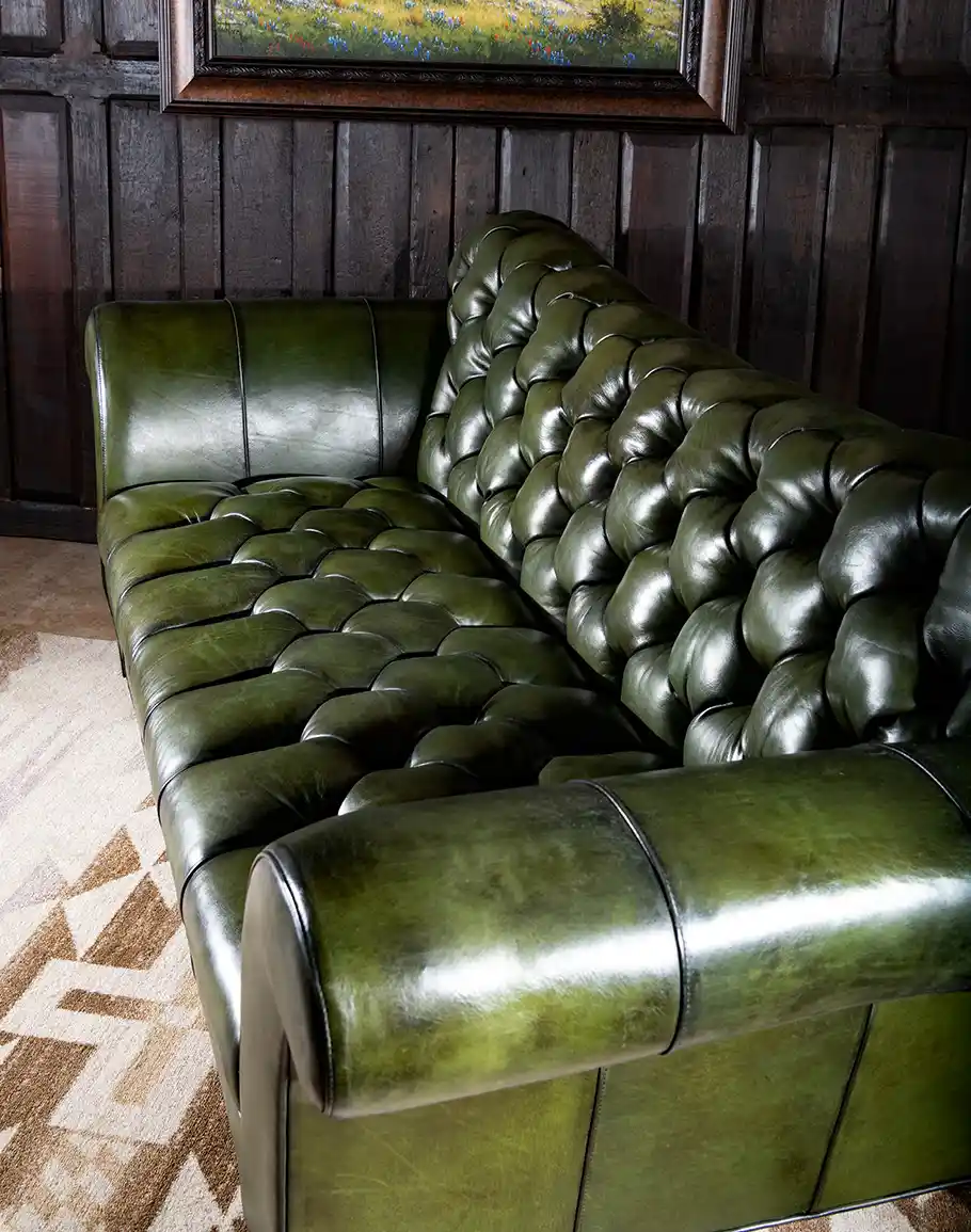 Chesterfield Viridian Sofa - Image 5