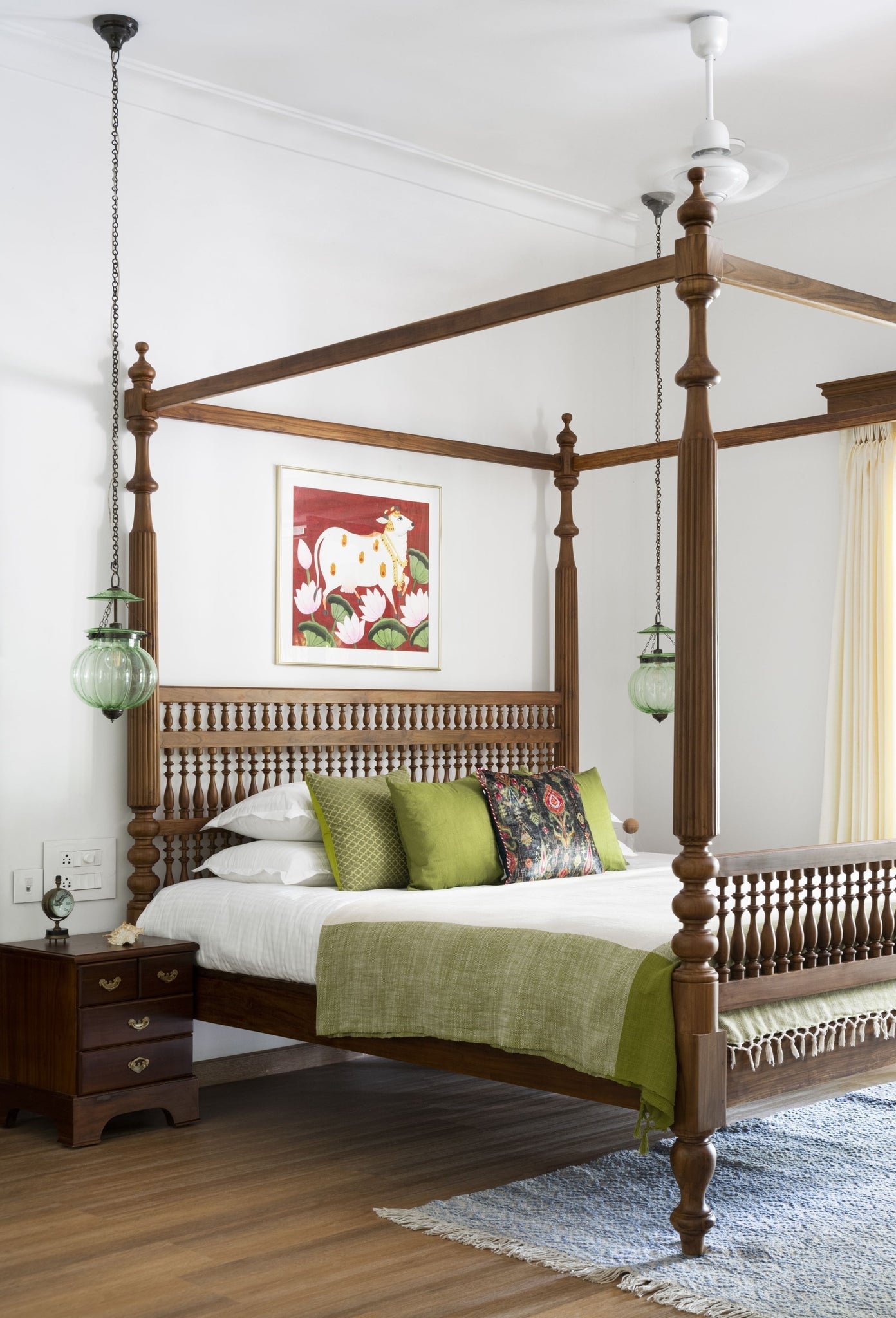 Jodhpur Traditional Solid Wood Poster Bed - Image 2