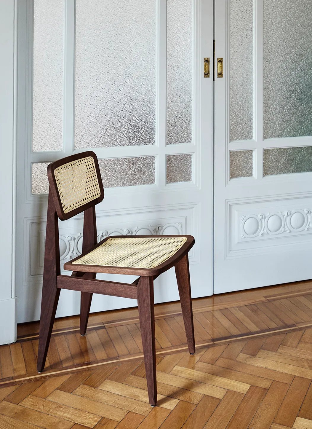 Mandor Premium Solid Wood Dining Chair with Natural Cane - Image 5