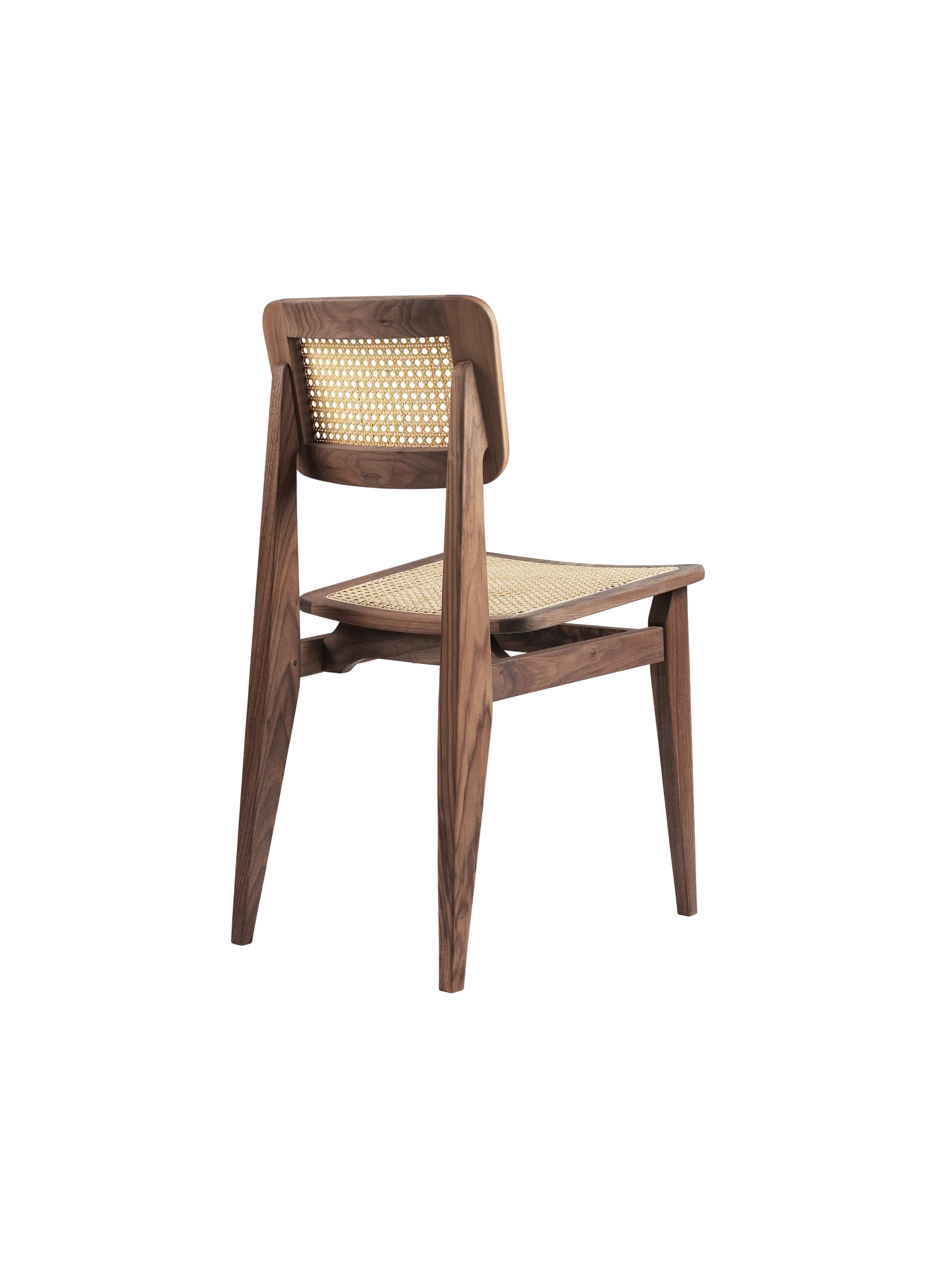 Mandor Premium Solid Wood Dining Chair with Natural Cane - Image 3