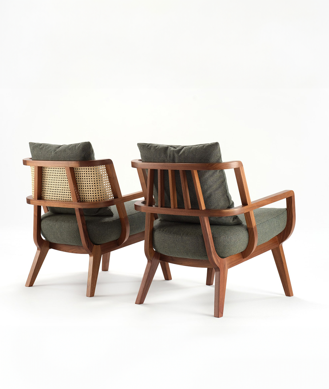 Mandor Premium Low Back Cane Chair - Image 2