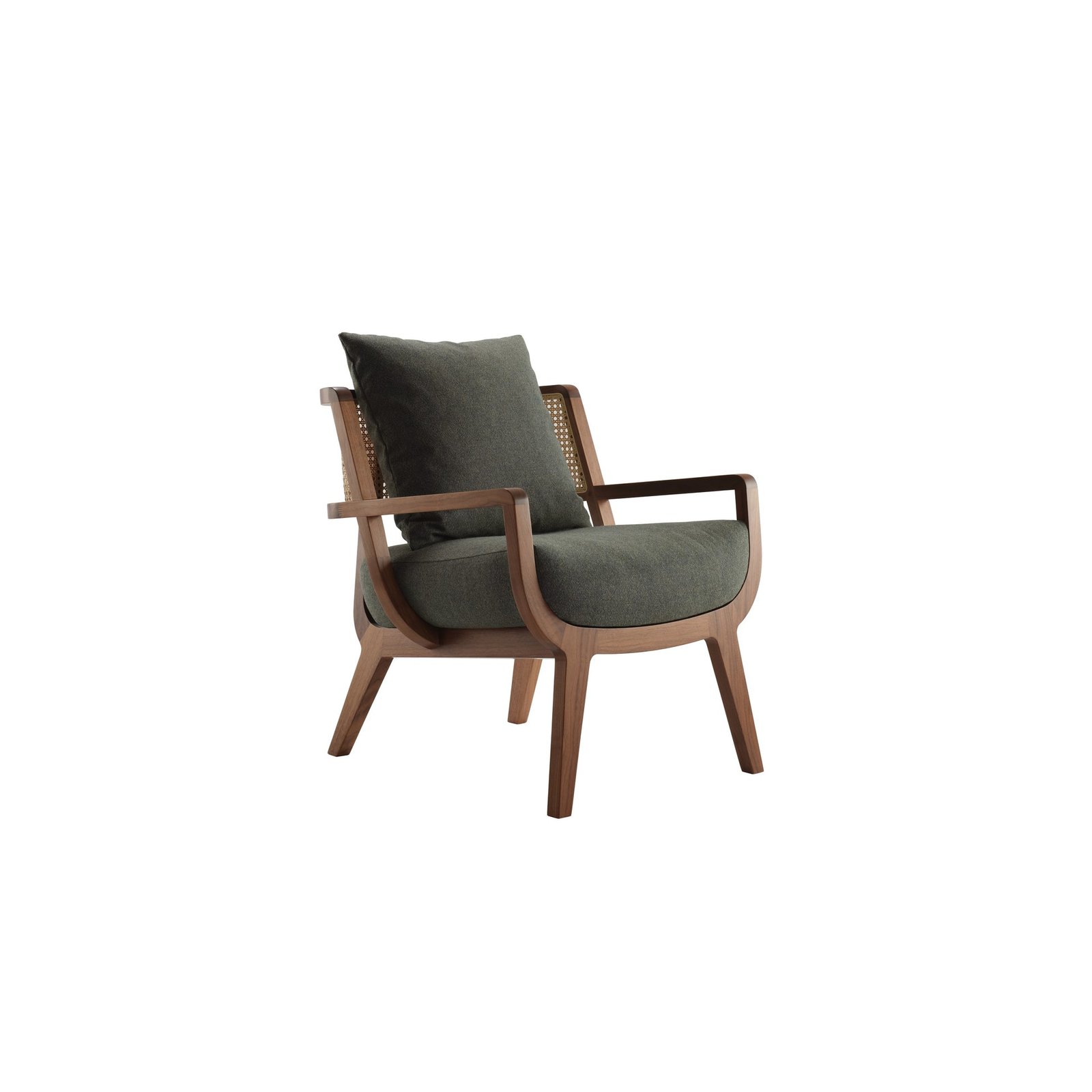 Mandor Premium Low Back Cane Chair