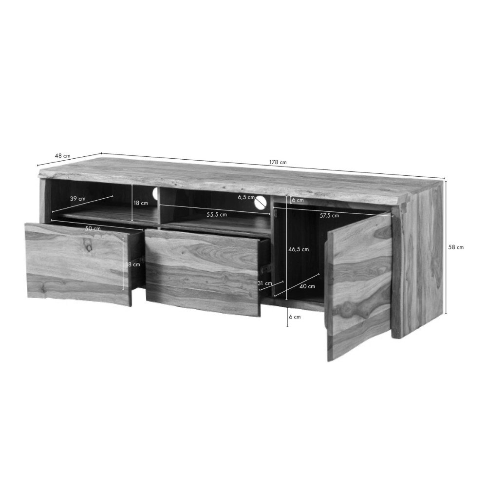 Ranthambhor Sheesham Wood TV Unit Medium - Image 8