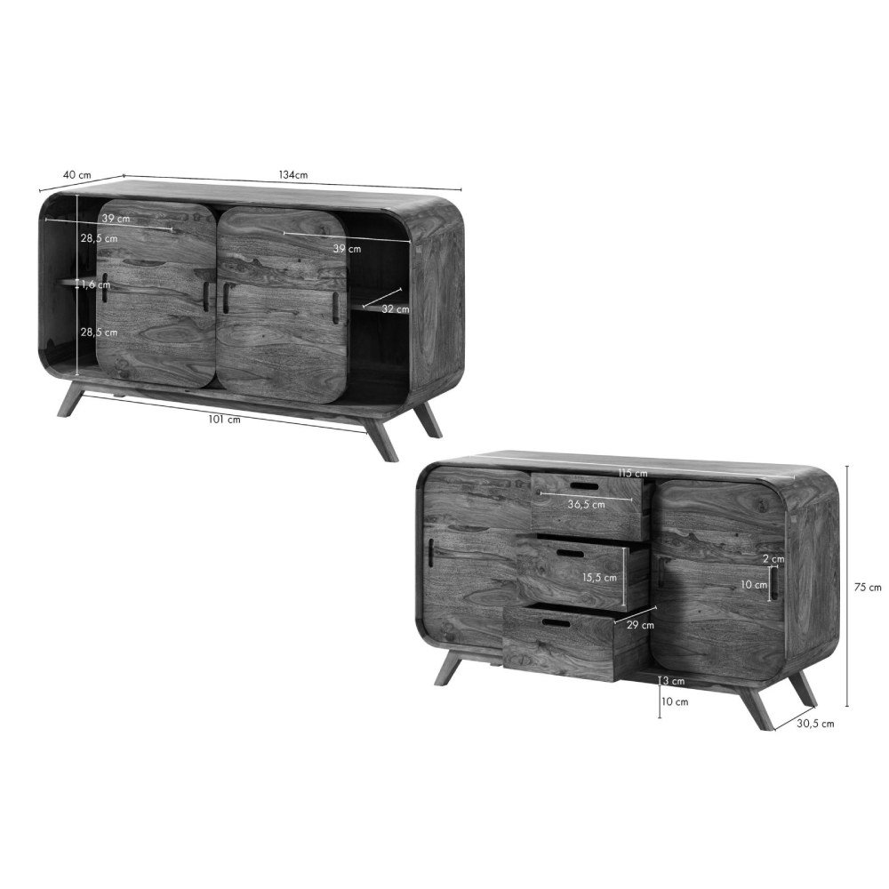 Corbett Sheesham Wood Sideboard #19 - Image 8